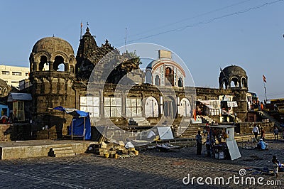 Ancient Naroshankar temple at Nashik Editorial Stock Photo